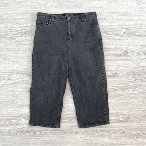 Denim&Co Black Cropped Women’s Jeans